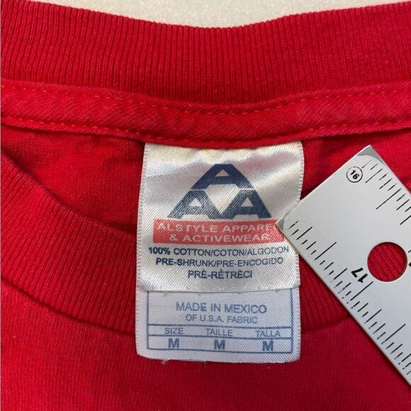 VINTAGE Betty Boop Beautiful Lady T-shirt Men Medium Red Short Sleeve - Picture 5 of 7